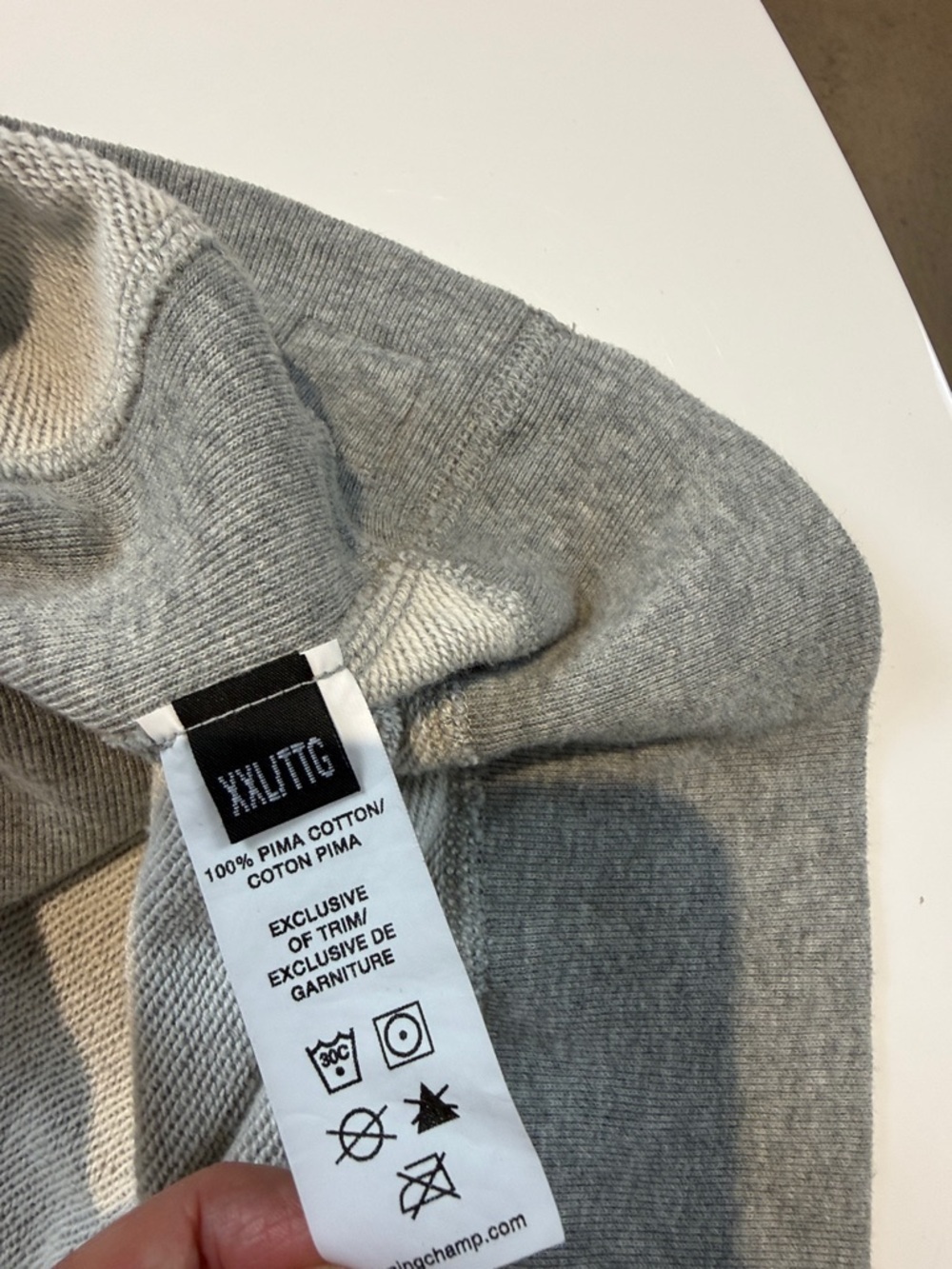 Reigning Champ Light Gray Crewneck Sweatshirt Size XXL - Picture 8 of 8